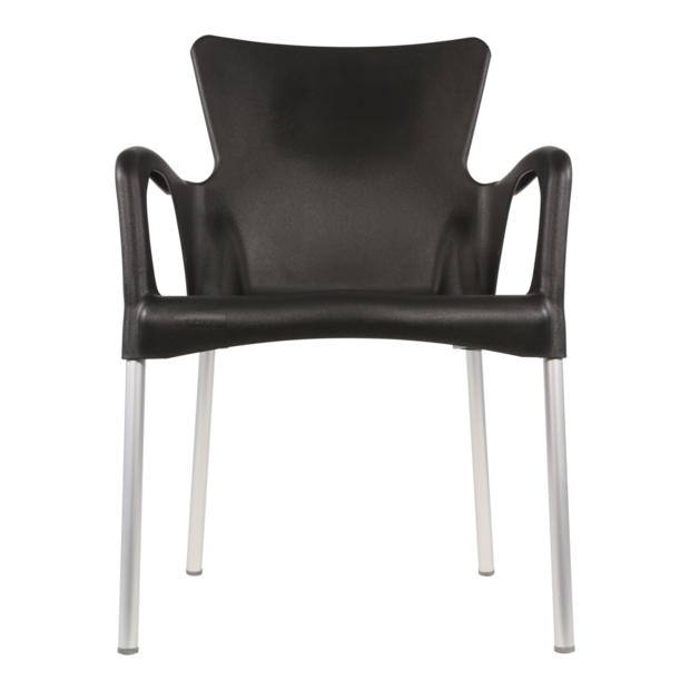 Bella stapelstoel van Lesli living zwart