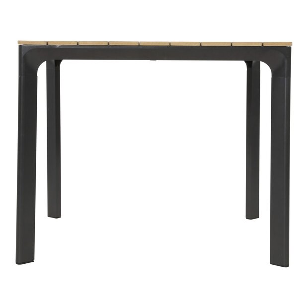 Tuintafel 90x90 cm aluminium met polywood