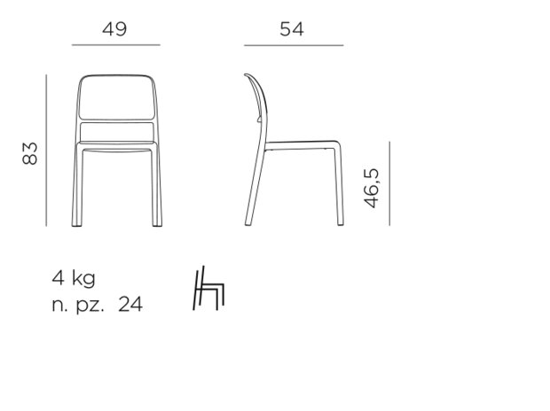 maatvoering nardi riva bistrot
