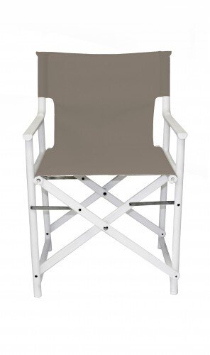 Boss regisseursstoel van resol in de kleur wit / wenge