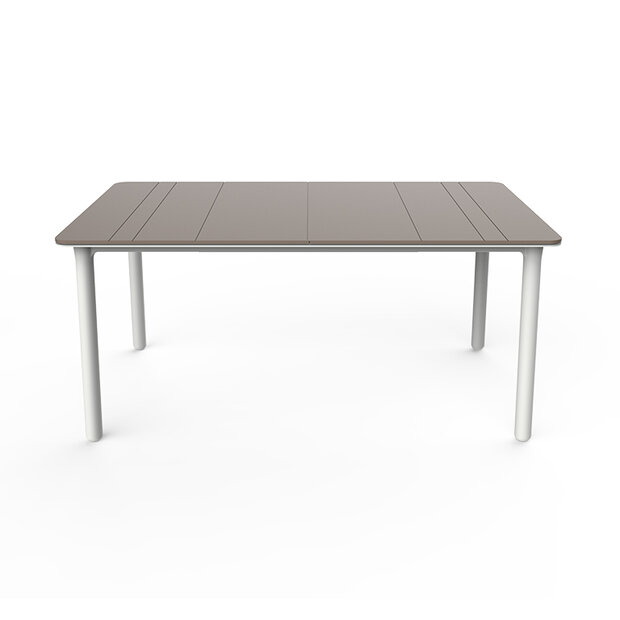 Resol Noa Kunststof Tuintafel 160x90 kleur: arena / wit
