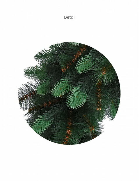 Kerstkrans Rocky mix PE 100 - natuurlijke uitstraling - volle kerstkrans - realistische naaldstructuren