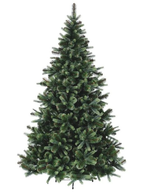 Luxe volle mix PE kunstkerstboom 240 cm hoog