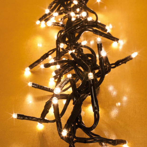 Super Cluster - Kerstverlichting - mini LED - Groen snoer - IP44