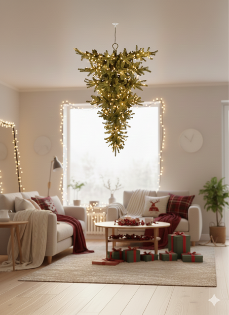 Perfect - Kunstkerstboom - 120 cm - omgekeerde kerstboom