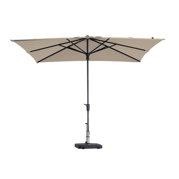 Madison Syros Luxe - Staande Parasol - Vierkant 2.8 meter - Ecru