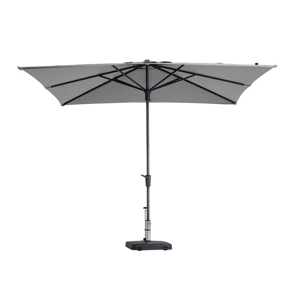 Madison Syros Luxe - Staande Parasol - Vierkant 2.8 meter - Licht Grijs