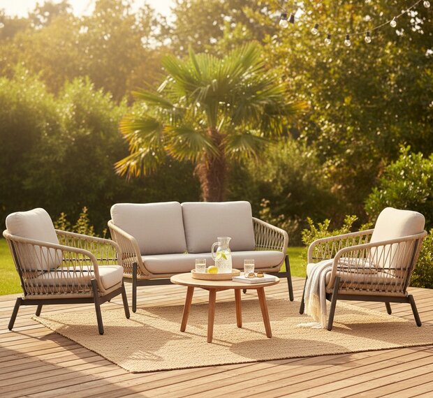 Lesli Living Zavi - Loungeset - Beige