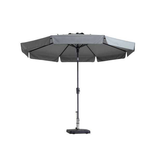 Madison Flores - Staande Parasol - rond 3 meter - Licht Grijs