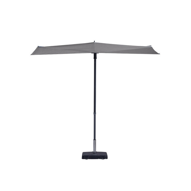 Madison Sun Wave - Balkonparasol - rechthoekige - 2.7x1.5 meter - Licht Grijs
