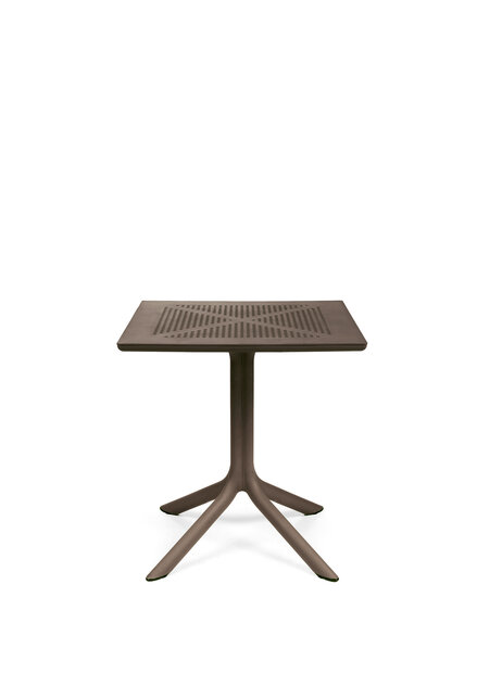 Nardi Clip 70 - Terrastafel - Vierkant 70 cm - Tabacco