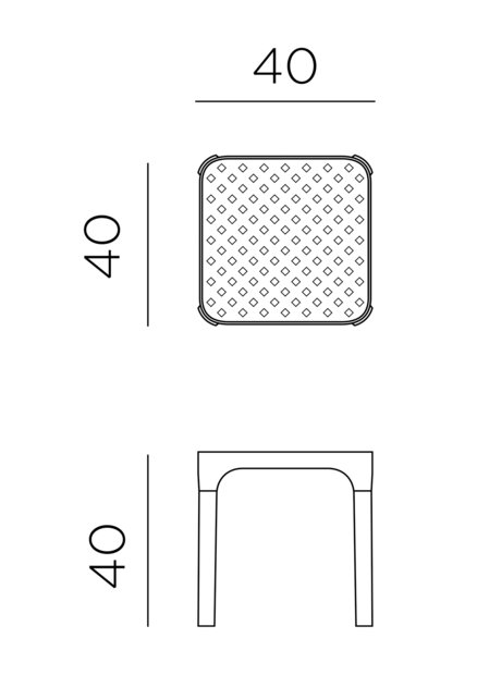 Nardi Net 40 - Loungetafel - kleur: Antraciet - 100% Recyclebaar