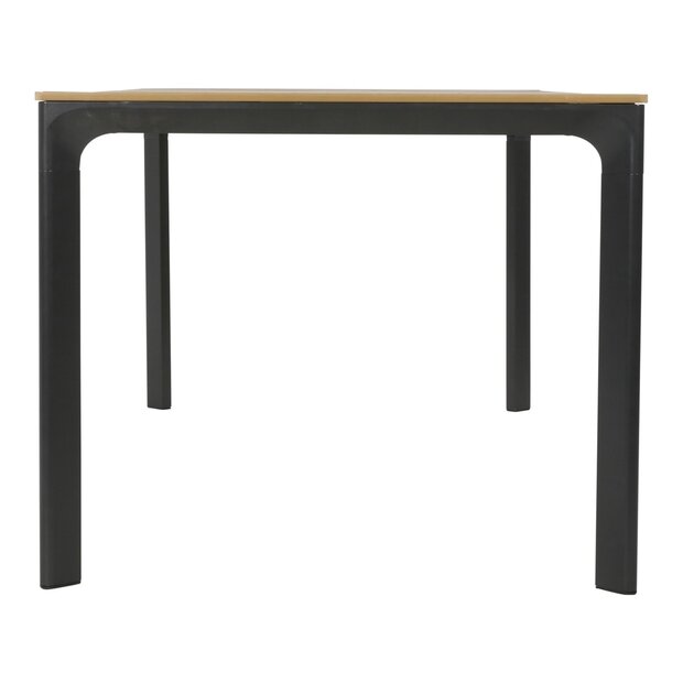 Tuintafel aluminium met polywood planken 200x90 cm