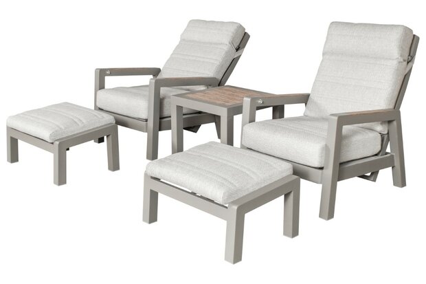 SenS-Line Valerie - Duo loungeset - Taupe