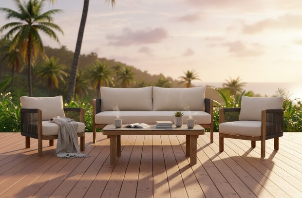 Sens-Line Palermo - Loungeset - Taupe