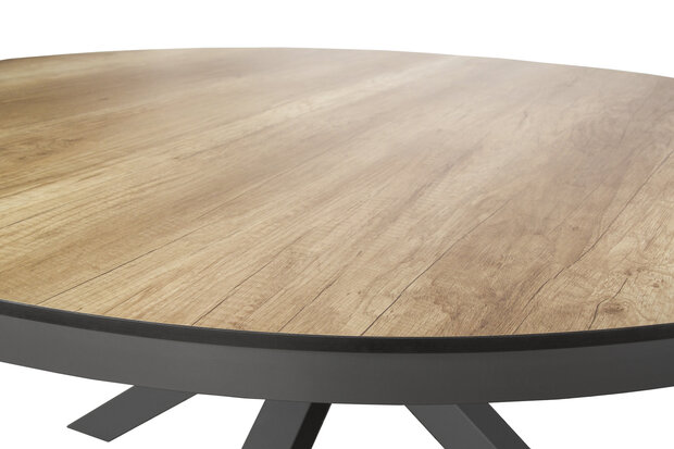 SenS-Line Elena - Tuintafel - Rond 140 cm - Kruispoot - HPL blad
