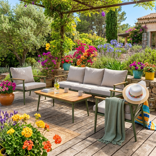 Lesli Living Riga - Loungeset - rope wicker