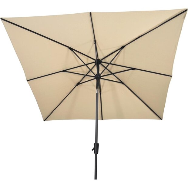 Lesli Living Libra - Staande Parasol - Vierkant 2.5 meter - Ecru