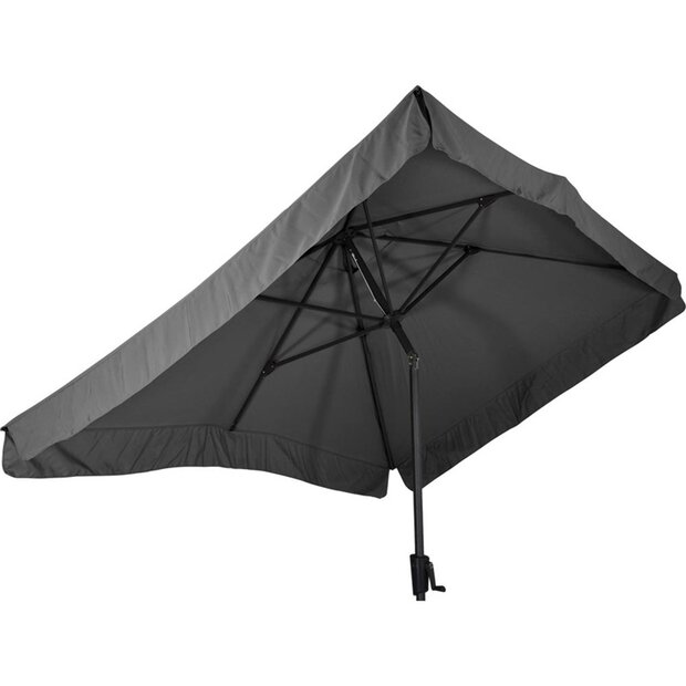 Lesli Living Libra - Staande Parasol -Opdraaimechanisme - Rechthoekig 2x3 meter - Grijs