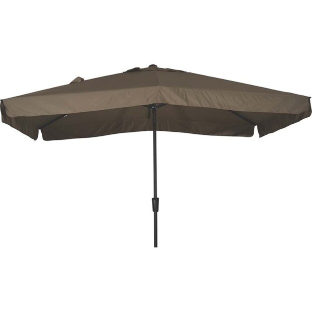 Lesli Living Libra - Staande Parasol -Opdraaimechanisme - Rechthoekig 2x3 meter - Taupe