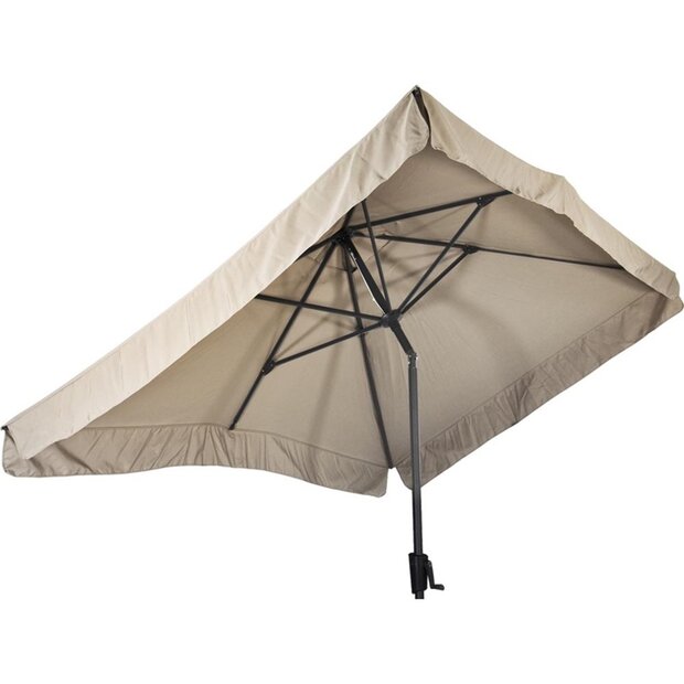 Lesli Living Libra - Staande Parasol -Opdraaimechanisme - Rechthoekig 2x3 meter - Ecru