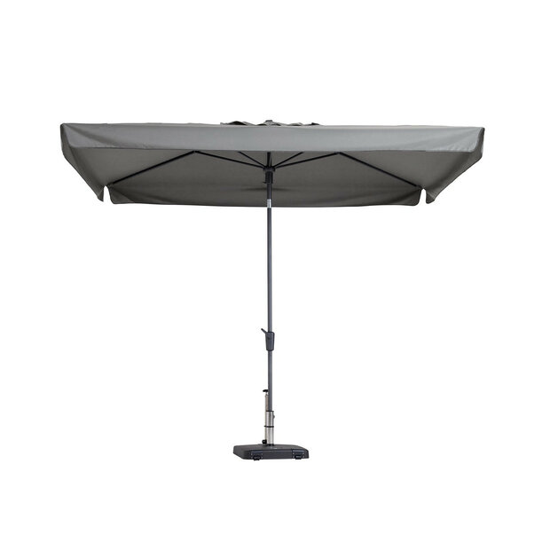 Madison Delos - Staande Parasol - Rechthoekig - 2x3 meter - Licht Grijs