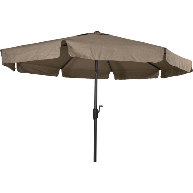 Lesli Living Libra - Staande Parasol -Opdraaimechanisme - Rond 3 meter - Taupe