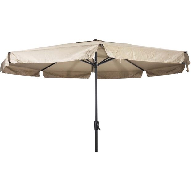 Lesli Living Libra - Staande Parasol -Opdraaimechanisme - Rond 3.5 meter - Ecru