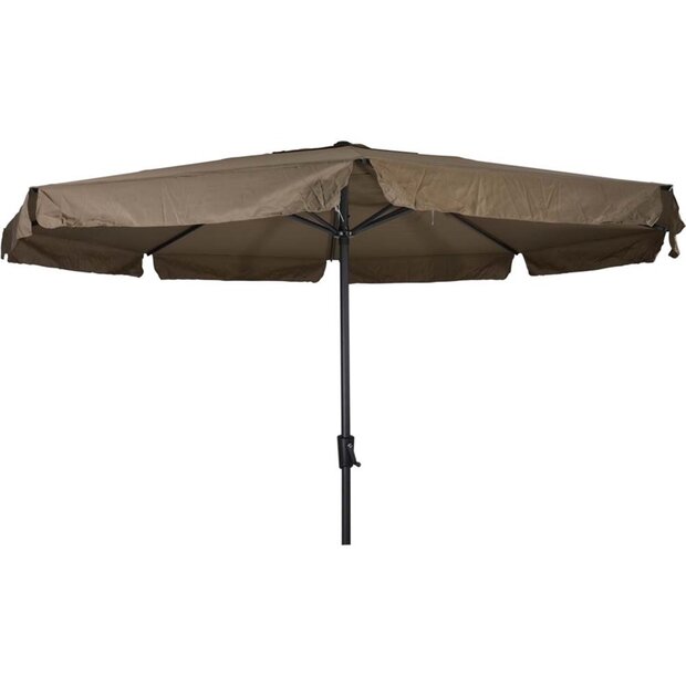 Lesli Living Libra - Staande Parasol -Opdraaimechanisme - Rond 3.5 meter - Taupe