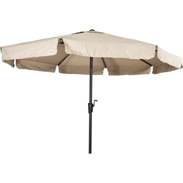 Lesli Living Libra - Staande Parasol -Opdraaimechanisme - Rond 3 meter - Ecru