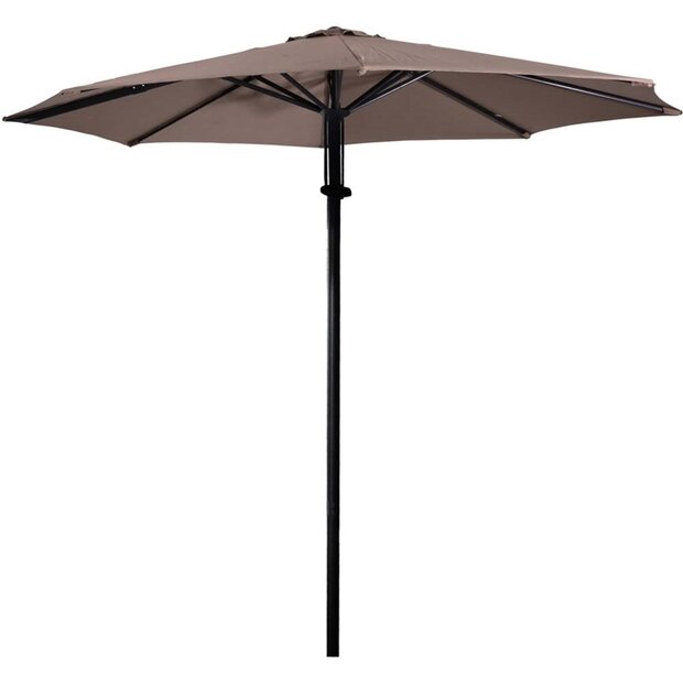 Lesli Living Libra Push Up - Staande Parasol - Rond 3 meter - Taupe