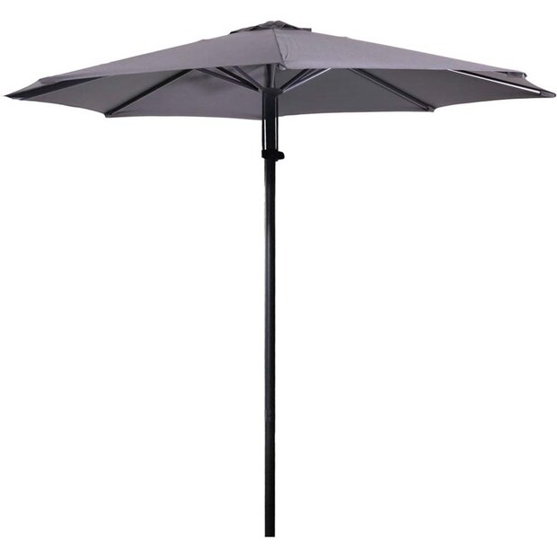 Lesli Living Libra Push Up - Staande Parasol - Rond 3 meter - Grijs