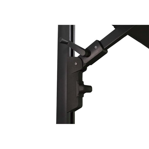 Lesli Living Libra Push Up - Staande Parasol - Rond 3 meter - Grijs