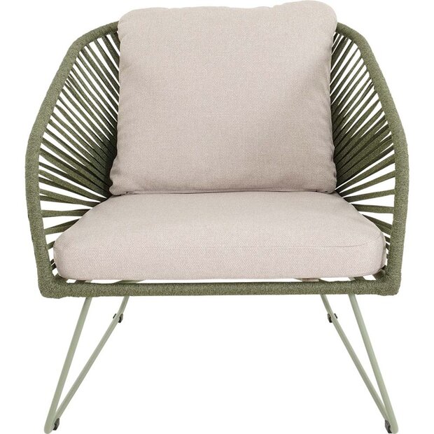 Lesli Living Izumi - Loungestoel - Groen
