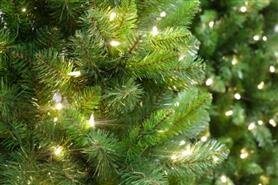 National Tree Company Akron - Kunstkerstboom - 198 cm - 350 warm witte Leds