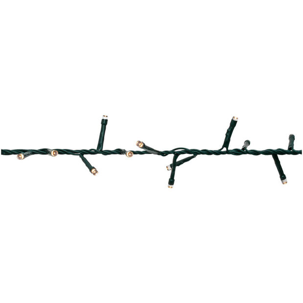 Cluster - Kerstverlichting - mini LED's - Groen snoer - IP44