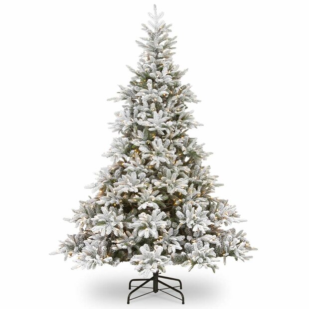 National Tree Company Andorra - Kunstkerstboom - 274 cm - Besneeuwd met LED