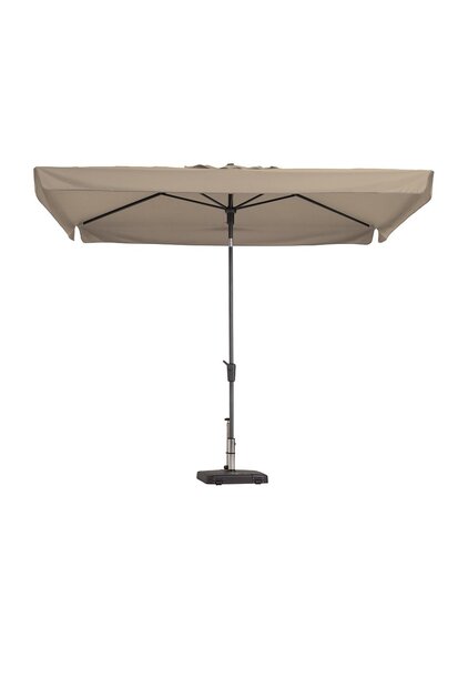 Patmos rechthoekige parasol 2.1x1.4 meter van madison kleur: ecru