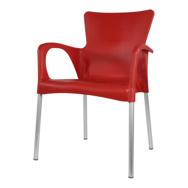 lesli living bella stapelstoel rood