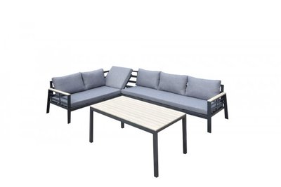 Aluminium hoek loungeset Brandon antraciet