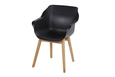 Hartman Sophie Teak Armchair, kleur: carbon black