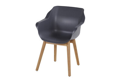 Hartman Sophie Teak Armchair, kleur: carbon black