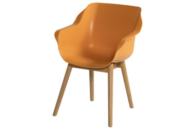 Hartman Sophie Teak Armchair, kleur: curry yellow