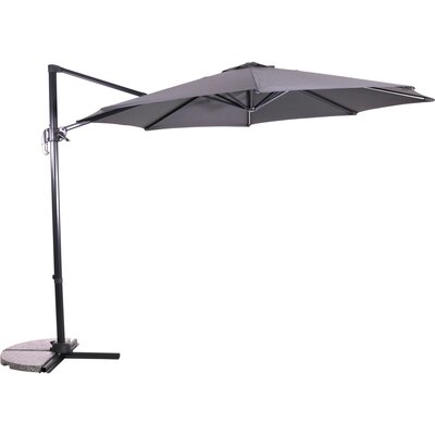 Zweefparasol rond 3 meter, kleur: grijs