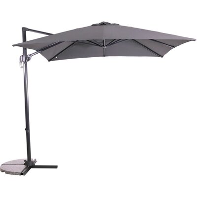 Zweefparasol vierkant 2.5 meter, kleur: grijs