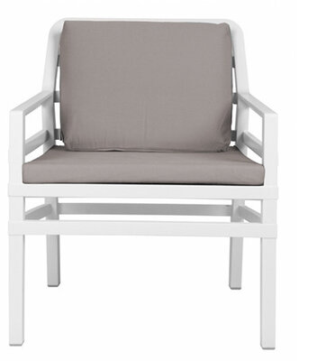 Nardi Aria Kunststof Loungestoel kleur: wit/grijs