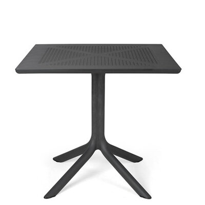 Nardi Clip 80 tafel kunststof tuintafel vierkant 80 cm, kleur: antraciet