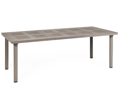 kunststof tuintafel Libeccio 160/220x100 cm kleur: tortora / taupe