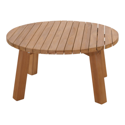 Teak loungtafel rond 80 cm