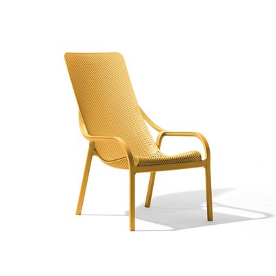 Net loungestoel senape